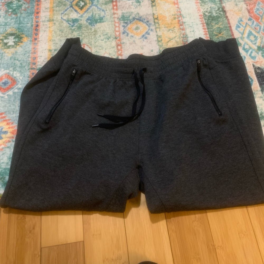 Heather Grey Mens Joggers 90 degree size XL